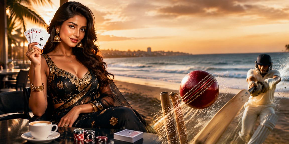 Cricket betting and spectators at Chennai Marina Beach